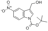 结构式 CAS# 914349-07-8, 3-(羟基甲基)-5-硝基-1H-吲哚-1-羧酸叔丁酯