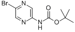 结构式 CAS# 914349-79-4, (5-溴吡嗪基)-氨基甲酸叔丁酯