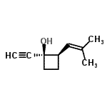 CAS#: 91531-61-2， (1R,2R)-1-Ethynyl-2-(2-methyl-1-propen-1-yl)cyclobutanol