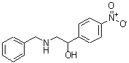 结构式 CAS# 91579-11-2, 2-(苄基氨基)-1-(4-硝基苯基)乙醇