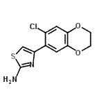 CAS#: 915873-63-1， 4-(7-Chloro-2,3-dihydro-1,4-benzodioxin-6-yl)-1,3-thiazol-2-amine