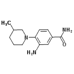 CAS#: 915920-42-2， 3-Amino-4-(3-methyl-1-piperidinyl)benzamide