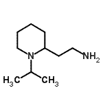 结构式 CAS# 915922-79-1, 2-(1-异丙基-2-哌啶基)乙胺