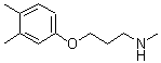 CAS#: 915923-36-3， 3-(3,4-Dimethylphenoxy)-N-methyl-1-propanamine
