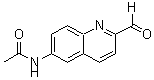 结构式 CAS# 915923-55-6, N-(2-甲酰基-6-喹啉基)乙酰胺