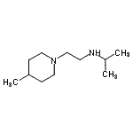 结构式 CAS# 915924-65-1, N-[2-(4-甲基-1-哌啶基)乙基]-2-丙胺