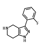 结构式 CAS# 916423-12-6, 3-(2-氟苯基)-4,5,6,7-四氢-2H-吡唑并[4,3-c]吡啶
