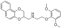 CAS#: 91677-53-1， 3-((-(2,6-Dimethoxyphenoxy)Ethyl)Amino)Methyl-1,4-Dioxane[1,2-b]Naphthalene