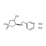 CAS#: 916901-07-0， (4R)-4-[(3-Pyridinylmethyl)amino]tetrahydro-3-thiopheneol 1,1-dioxide dihydrochloride