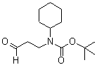 结构式 CAS# 917021-59-1, N-环己基-N-(3-氧代丙基)-氨基甲酸叔丁酯