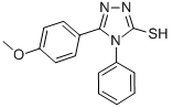 structure of CAS# 91759-68-1, 5-(4-Methoxy-Phenyl)-4-Phenyl-4H-[1,2,4]Triazole-3-Thiol;A2905/0122407;St5254151;Zinc00080451