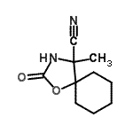 CAS#: 91761-08-9， 4-Methyl-2-oxo-1-oxa-3-azaspiro[4.5]decane-4-carbonitrile