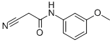 结构式 CAS# 91818-29-0, 2-氰基-N-(3-甲氧基苯基)乙酰胺