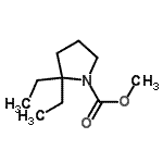 CAS#: 919286-35-4， Methyl 2,2-diethyl-1-pyrrolidinecarboxylate