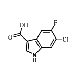 CAS#: 920023-30-9， 6-Chloro-5-fluoro-1H-indole-3-carboxylic acid