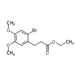 CAS 登录号：92018-57-0， 乙基3-(2-溴-4,5-二甲氧基苯基)丙酸酯