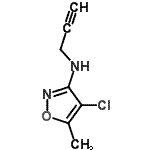 CAS#: 92088-03-4， 4-Chloro-5-methyl-N-(2-propyn-1-yl)-1,2-oxazol-3-amine