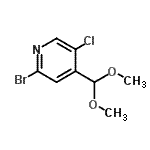 CAS#: 921630-15-1， 2-Bromo-5-chloro-4-(dimethoxymethyl)pyridine