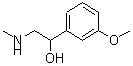 结构式 CAS# 92188-49-3, 1-(3-甲氧基苯基)-2-(甲基氨基)乙醇
