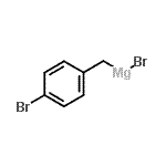 structure of CAS# 92206-72-9, Bromo(4-bromobenzyl)magnesium;4-Bromobenzylmagnesium bromide 0.25 M in Diethyl Ether