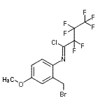 CAS#: 923569-78-2， (1Z)-N-[2-(Bromomethyl)-4-methoxyphenyl]-2,2,3,3,4,4,4-heptafluorobutanimidoyl chloride