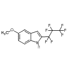 CAS#: 923569-79-3， 2-(Heptafluoropropyl)-5-methoxy-1H-indole