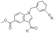 CAS#: 925889-73-2， Methyl 1-(3-cyanobenzyl)-3-formyl-1H-indole-5-carboxylate