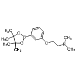 structure of CAS# 925940-40-5, N,N-Dimethyl-2-[3-(4,4,5,5-tetramethyl-1,3,2-dioxaborolan-2-yl)phenoxy]ethanamine;3-[2-(Dimethylamino)ethoxy]phenylboronic Acid Pinacol Ester;dimethyl(<wbr>{2-[3-(4,<wbr>4,5,5-tet<wbr>ramethyl-<wbr>1,3,2-dio<wbr>xaborolan<wbr>-2-yl)phe<wbr>noxy]ethy<wbr>l})amine;Ethanamin<wbr>e, N,N-di<wbr>methyl-2-<wbr>[3-(4,4,5<wbr>,5-tetram<wbr>ethyl-1,3<wbr>,2-dioxab<wbr>orolan-2-<wbr>yl)phenox<wbr>y]-