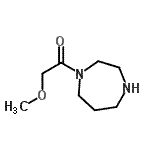 结构式 CAS# 926191-91-5, 1-(1,4-二氮杂环庚-1-基)-2-甲氧基乙酮