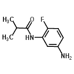 structure of CAS# 926259-44-1, N-(5-Amino-2-fluorophenyl)-2-methylpropanamide;MFCD09046132;N-(5-amino-2-fluorophenyl)isobutyramide