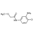 structure of CAS# 926265-38-5, N-(3-Amino-4-chlorophenyl)-2-methoxyacetamide;MFCD09046903;N-(3-amino-4-chlorophenyl)-2-methoxyacetamide