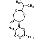 CAS#: 92671-67-5， 3-Isopropyl-8-methyl-1,5-dihydro[1,3]dioxepino[5,6-c]pyridin-9-yl acetate