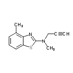 CAS#: 92677-90-2， N,4-Dimethyl-N-(2-propyn-1-yl)-1,3-benzothiazol-2-amine