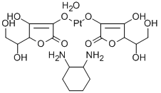 CAS#: 92784-30-0， cis-Bisascorbato(racemic-1,2-diaminocyclohexane)platinum(II) hydrate