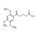 结构式 CAS# 92865-60-6, 5-氧代-5-(2,4,5-三甲氧基苯基)戊酸