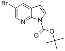 结构式 CAS# 928653-80-9, 5-溴-吡咯并[2,3-b]吡啶-1-羧酸叔丁酯