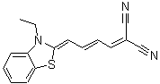 CAS#: 92872-47-4， [(2E,4Z)-4-(3-Ethyl-1,3-benzothiazol-2(3H)-ylidene)-2-buten-1-ylidene]malononitrile