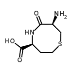 CAS#: 92893-06-6， (4S,7R)-7-Amino-6-oxo-1,5-thiazocane-4-carboxylic acid