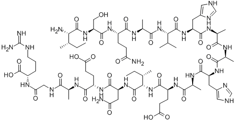 CAS#: 92915-79-2， L-Isoleucyl-L-Seryl-L-Glutaminyl-L-Alanyl-L-Valyl-L-Histidyl-L-Alanyl-L-Alanyl-L-Histidyl-L-Alanyl-L-alpha-Glutamyl-L-Isoleucyl-L-Asparaginyl-L-alpha-Glutamyl-L-Alanylglycyl-L-Arginine