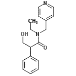 CAS#: 92934-64-0， N-Ethyl-3-hydroxy-2-phenyl-N-(4-pyridinylmethyl)propanamide