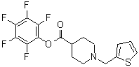 CAS#: 930111-06-1， Pentafluorophenyl 1-(2-thienylmethyl)-4-piperidinecarboxylate