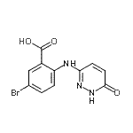 CAS#: 930295-14-0， 5-bromo-2-[(6-oxo-1H-pyridazin-3-yl)amino]benzoic acid