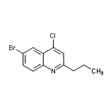 structure of CAS# 930570-34-6, 6-Bromo-4-chloro-2-propylquinoline