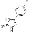 structure of CAS# 93103-15-2, 1,3-Dihydro-4-(4-Fluorophenyl)-2H-Imidazole-2-Thione