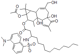 CAS#: 93240-40-5， O-(N-Dansylamino-3-Tetradecanoyl)-12,O-Acetyl-13-Phorbol