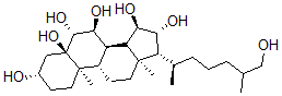 CAS#: 93368-85-5， 5Alpha-Cholestane-3beta,5,6beta,7alpha,15alpha,16beta,26-Heptaol