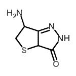 CAS 登录号：933701-60-1， 6-氨基-2,3a,5,6-四氢-3H-噻吩并[3,2-c]吡唑-3-酮