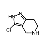 CAS#: 933754-78-0， 3-Chloro-4,5,6,7-tetrahydro-2H-pyrazolo[4,3-c]pyridine