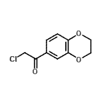 structure of CAS# 93439-37-3, 2-Chloro-1-(2,3-dihydro-1,4-benzodioxin-6-yl)ethanone;1-(2H,3H-benzo[3,4-e]1,4-dioxan-6-yl)-2-chloroethan-1-one;1-(2H,3H-benzo[3,4-e]1,4-dioxin-6-yl)-2-chloroethan-1-one;2-Chloro-1-(1,2,5-trimethyl-1H-indol-3-yl)ethanone
