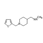 结构式 CAS# 934570-57-7, 1-[1-(2-呋喃甲基)-4-哌啶基]-N-甲基甲胺